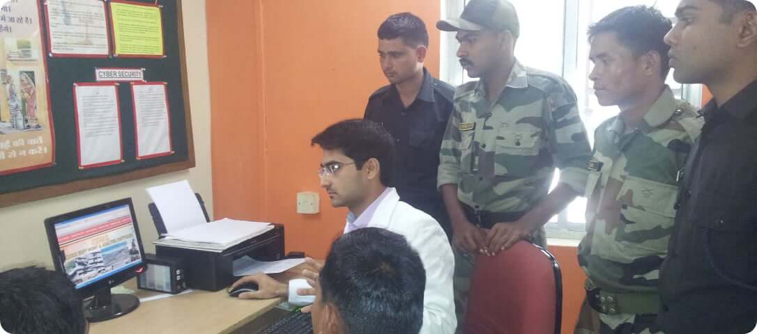 mr raza with indain army